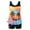 F Multicolor, variant on VEKDONE Womens Tankini Swimsuits with Boy Shorts Two Piece Bathing Suits Tummy Control Swimwear Print Tankinis Swimsuit Athletic Set A Multicolor M