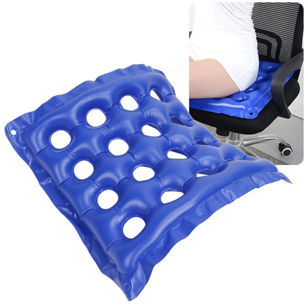 Salmue Air Cushion Inflatable Seat, Donut Pillow Anti Decubitus Wheelchair  Seat Air Cushion Mattress with 9 Holes Breathable & PVC,Self-Inflating