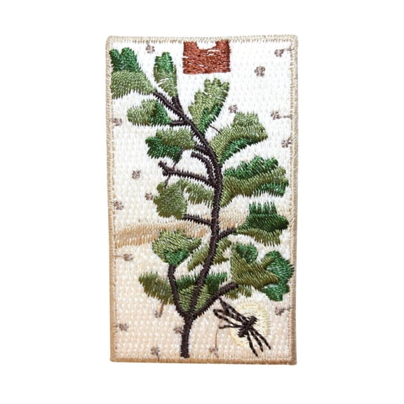 ID 7188 Tree Portrait Badge Patch Nature Symbol Bug Embroidered Iron On Applique