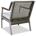 thumbnail image 5 of Real Flame Calvin Aluminum Patio Dining Arm Chair in Gray (Set of 2), 5 of 7