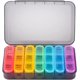 thumbnail image 1 of Pastillero de 1 pieza, 7 días, 3 veces al día, pastillero semanal de 7 días, organizador de pastillas de viaje portátil diario, pastillero con compartimentos grandes para guardar vitaminas y medicamentos JM, 1 of 5