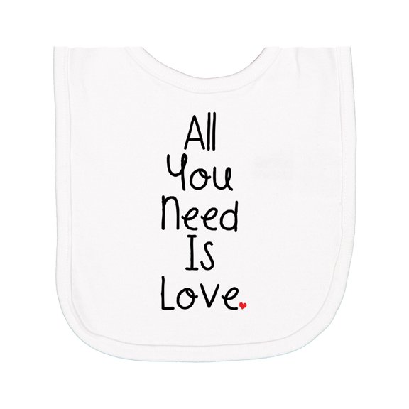 Inktastic All You Need is Love Newborn Bib