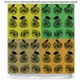 thumbnail image 1 of Shower Curtains 70" x 84" from DiaNoche Designs by Susie Kunzelman - Mod Fruit Squares Fall Golds 2, 1 of 1
