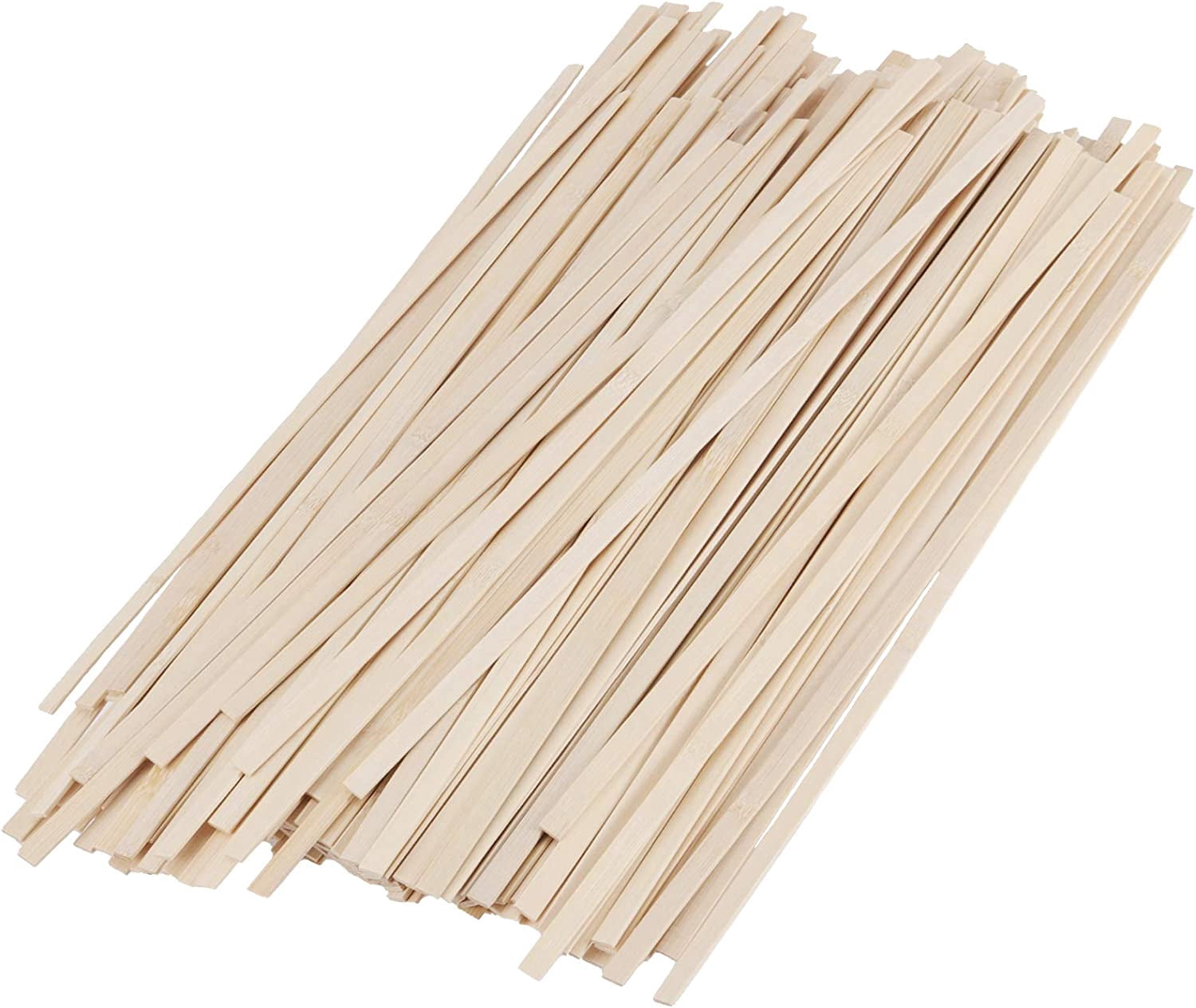 600pcs Natural Bamboo Sticks, 15.5x0.35 Inch Craft Sticks for Paint Stirring, Mixing Epoxy Resin, Waxing Wooden Crafting