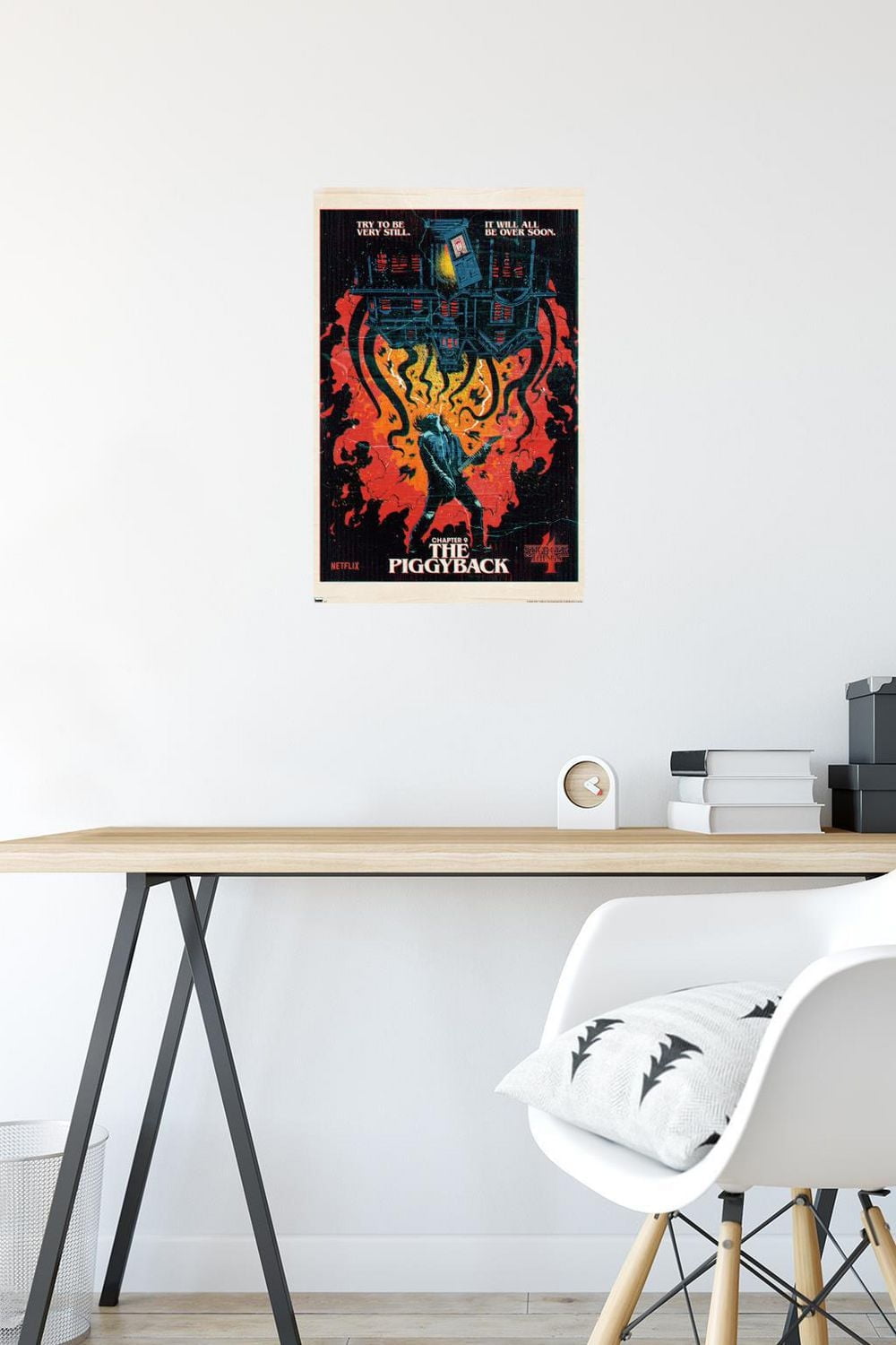 Netflix Stranger Things: Season 4 - The Piggyback Wall Poster with Magnetic Frame