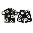 thumbnail image 1 of Men's Denim Tears Summer Short Sleeve Clothing Set Black, 1 of 4