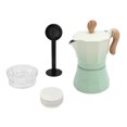 thumbnail image 1 of Italian Coffee Maker, Accessories Brewer Tool 150ml Single Valve 3 Cups with Coffee Distributor Spoon Paper Filter for Home Brewing, 1 of 7
