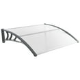 thumbnail image 1 of Costway 48" x 40" Window Outdoor Awning Door Canopy Exterior Awning Canopy Grey, 1 of 9