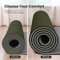 thumbnail image 5 of Gogokiwi Extra Wide Yoga Mat for Men Women (72"L x 36"W) Non Slip Fitness & Exercise Mat with Alignment Marks for Yoga, Pilates, Floor Workouts (Olive Green, Extra Cushion (1/2 inch Thick)), 5 of 6