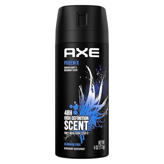 AXE Body Spray Deodorant Phoenix for Long Lasting Odor Protection Deodorant for Men Formulated Without Aluminum 4.0 oz Packaging May Vary