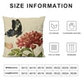 thumbnail image 5 of Orinice Butterfly Pillow,Home Decorative Throw Pillow Cover Vintage Black Butterfly with Flower   Cushion for Couch/Sofa/Bedroom/Livingroom/Kitchen/Car   Square Pillow case 18x18in, 5 of 5