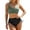 Army Green, variant on Swimsuit for Women Bikini High Waisted Bikini With Drawstring Tummy Restricting Swimsuit Strap Swimsuit