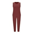 thumbnail image 6 of yillto Women's 2 Piece Sets Casual Summer Sleeveless Crewneck Tops and Jogger Sweatpants Tracksuit, 6 of 7
