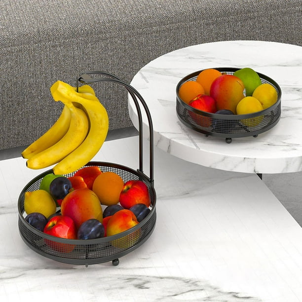 Multifunction 2 Tier Fruit Basket, for Kitchen Countertop with