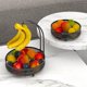 thumbnail image 2 of Cuenco de de de 2 niveles con percha de plátano para encimera de cocina, soporte de almacenamiento de y verduras desmontable para, 2 of 8