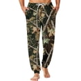 thumbnail image 2 of GrmtClth Breathable Oversized Forest Branch Jogger Loungewear Trousers for Men Adjustable Drawstring Lightweight Sleep Pants Yellow M, 2 of 6