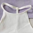thumbnail image 2 of ZUKMRJPC Girls Cotton Halter Tank Tops Cute Cropped Cami Summer Textured Racerback Sleeveless Basic Undershirt Thin Workout Outfits, 2 of 5