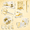 Marble Gold, variant on Black Desktop Office Organizer Supplies Set