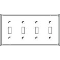 thumbnail image 2 of Cooper Wiring Devices 2154V 4-Gang Toggle Switch Wall Plate, Standard Size, Thermoset Plastic, Ivory, 2 of 2
