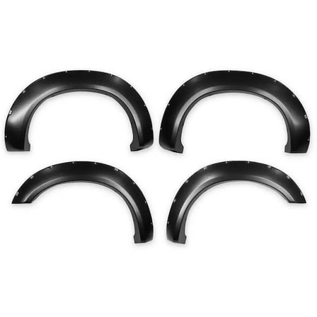 Front and Rear Fender Flare Set of 4 - Compatible with 2011 - 2016 Ford F-250 Super Duty 2012 2013 2014 2015