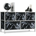 thumbnail image 2 of Sorbus 5 Drawer Storage Chest (White Frame, Black Marble), 2 of 10