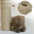 thumbnail image 3 of Unique Bargains Cat Natural Sisal Rope for Scratching Post Tree Replacement Sisal Rope for Repairing  6mm Diameter 98ft, 3 of 6
