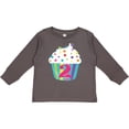 thumbnail image 3 of Inktastic 2nd Birthday Cupcake Boys or Girls Long Sleeve Toddler T-Shirt, 3 of 5
