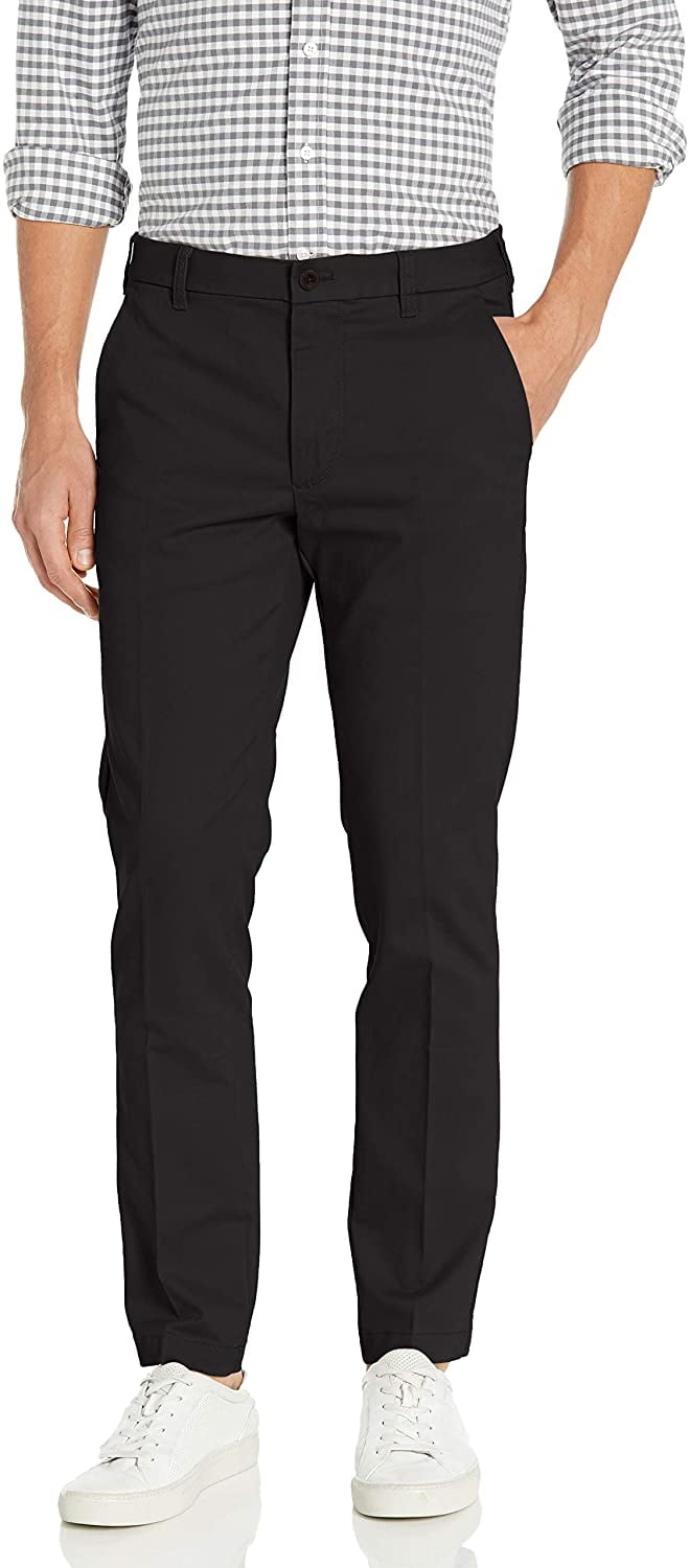 IZOD Mens Slim Fit Advantage Performance Stretch Flat Front Chino Pant