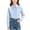 Blue-B, variant on Girls Short Sleeve T Shirt White Polyester Top Breathable Crewneck Basic Tee Size 5,Size 5 T