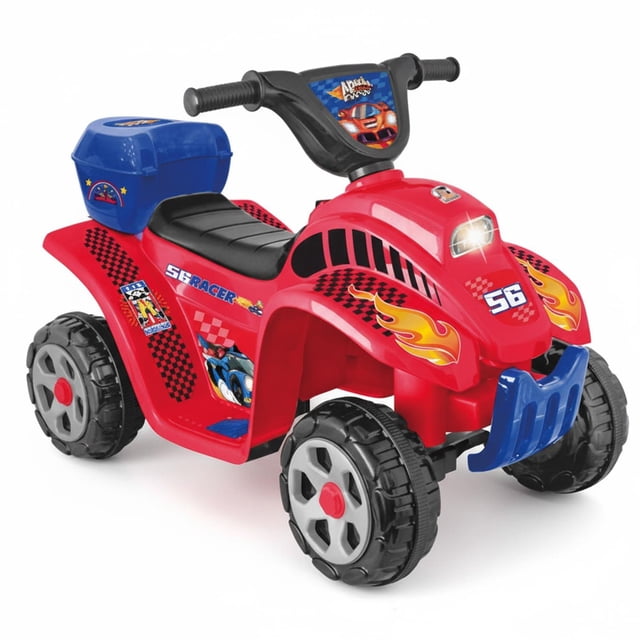 Moto Cuatrimoto Electrica Montable Racing Apache Infantil