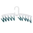 thumbnail image 1 of 10 Clips Drying Rack, Clothes Drying Rack Versatile Lightweight Windproof  For Travel White And Green, 1 of 8