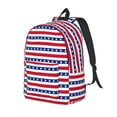 thumbnail image 1 of Balery American Patriotic Stars And Stripes Mochila Clásica Impresa Básica para Viaje, Mochila Escolar Resistente al Agua, Mochila de Lona con Correas Ajustables-Medium, 1 of 5