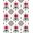 Red, Pattern 4, variant on ODIKA 4' x 6' Machine Washable Non-Slip Area Rug, Folk Star High Traffic Rug, Red, 644037