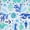 Clearwater Aqua, variant on Coastal Print Microfiber Sheet Set, Queen, Oceanside Sea
