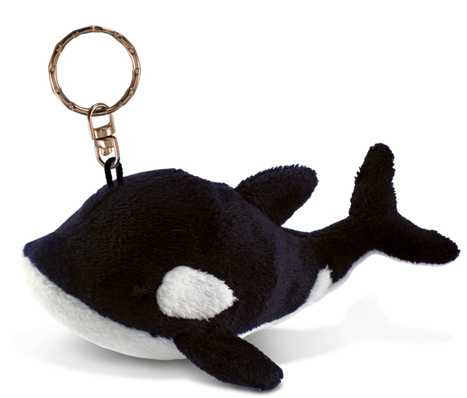 Puzzled Killer Whale Plush Keychain