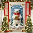 thumbnail image 5 of ToyKingdee Christmas Door Cover Door Banner Holiday Decoration Winter Wonderland Entryway Backdrop Indoor Outdoor Christmas Party Home Porch Wall Décor, 5 of 6