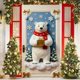 thumbnail image 3 of Adornos navideños, adornos navideños, regalos navideños, cubierta de puerta navideña, decoración navideña, cubierta de puerta, ambiente de fiesta navideña, tela de fondo, cubierta de puerta de poliést, 3 of 4