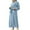Light Blue Robes for Women, variant on CFLVAEK Womens Flannel Robes Long Length Thick Warm Winter Bathrobes Plus Size Long Sleeve Lapel Sleepwear with Belt Soft Loungewear with Pockets Brown M
