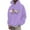 Purple, variant on LUOGENLI Hoodies for Men Zip up Navy Blue Men's Halloween Chicken Print Hoodie Casual Loose Fit Pullover Sweatshirt for Autumn Winter Comfortable Streetwear Grey2 Size XL