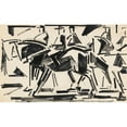 thumbnail image 3 of Reijer Stolk 14x11 Black Modern Framed Museum Art Print Titled - Riders (1906 - 1945), 3 of 5