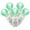 Green, variant on Vickerman 100 Red G12 LED Single Mold Light on White Wire, 34' Christmas Light Strand