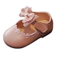 thumbnail image 2 of DPTALR Chaussures de Princesse Simples pour Bébés Filles avec Nœud Papillon, 2 of 9