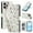 A, variant on Dteck for iPhone 13 Wallet Case with Card Holder, Shockproof PU Leather Flip Cover with RFID Blocking Protective Phone Case with 3 Card Slots Kickstand & Wrist Strap for Women and Men, A