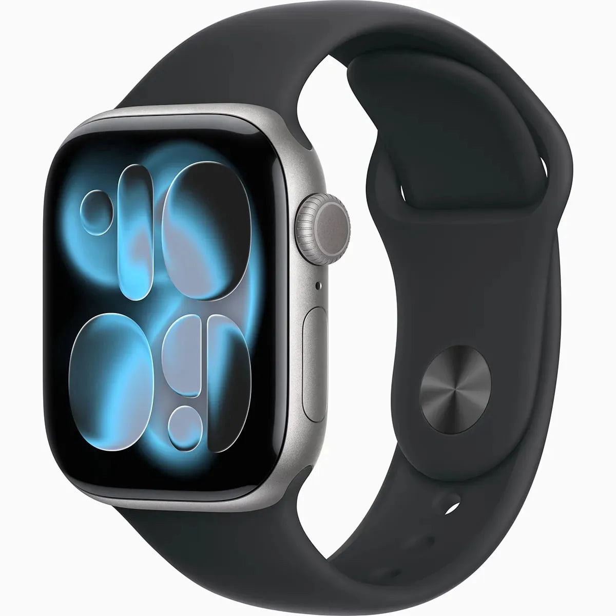 Apple Watch Series 11 (GPS) 42mm Space Gray Aluminum Case with Black Sport Band - S/M