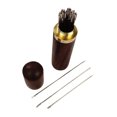 thumbnail image 1 of Matsuzay Juego de agujas de coser de 12 Uds., caja de almacenamiento de agujas portátil de Natural, cilindro de almacenamiento de agujas para el De coser 1# Matsuzay HA001701-01, 1 of 1