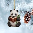 thumbnail image 5 of 2D Acrylic Animal Panda Charms, Cute Flat Animal Series Pendant for Backpack Keychain Car Rearview Mirror Decor, Lightweight Decorative Ornament for Kids Girls Daily Use, 5 of 6
