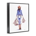 thumbnail image 3 of Stupell Industries Southwestern Trendy Shopping Cowgirl Black Framed Giclee Art, 11 x 14, by Amanda Greenwood, 3 of 8