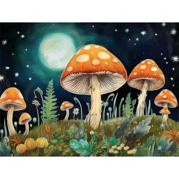 Jigsaw Puzzles 500 Pieces For Adults Mushroom Moon Magical Forest Educational Game Toys Gift Family Decoration Funny Wall Art Puzzle