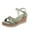 Green, variant on Anuirheih Women's Open Toe Buckle Strap Wedge Sandals Sandals Women (Beige)