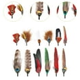 thumbnail image 6 of perfeclan Hat Feathers Assorted Feather Packs Accessories for Fedora, Cowboy, Trilby Hats and Decorate Costume, Hair Ornament, Earrings D, 6 of 9
